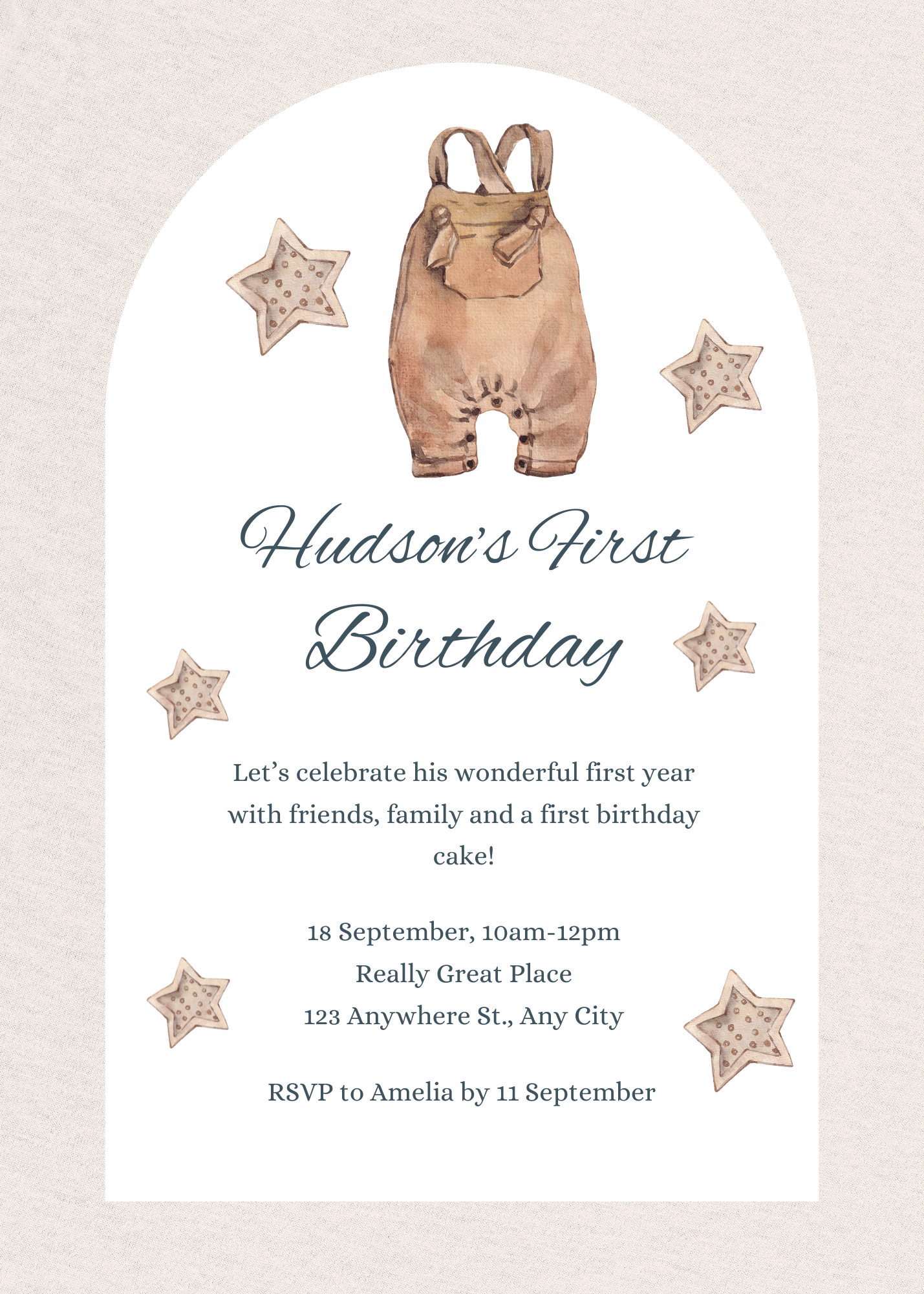 First Birthday | Printable  Invitations