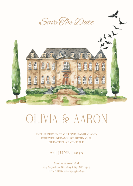 Brick House Wedding | Printable Invitation